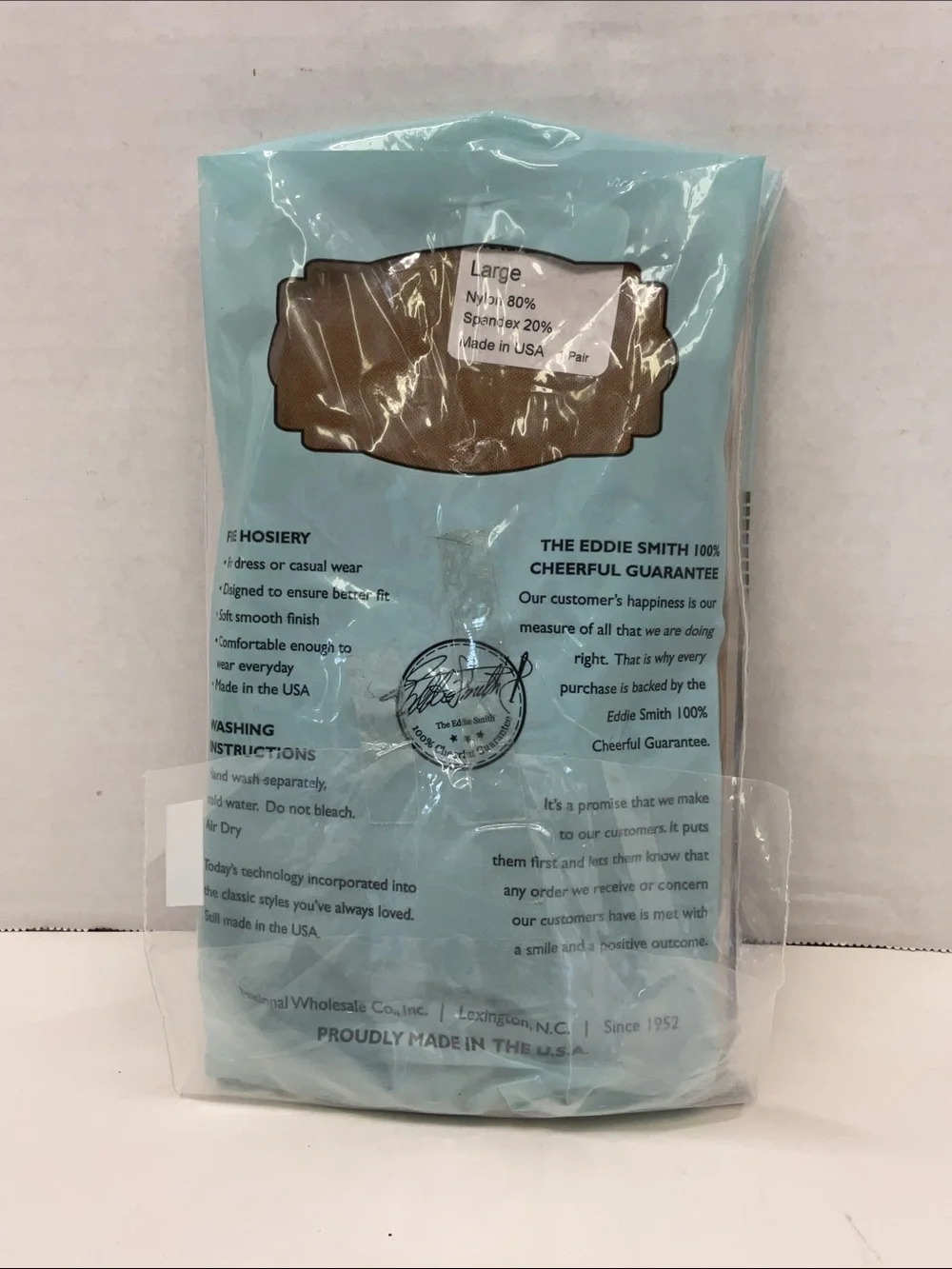 National Fine Hosiery - knee high stockings- natural, size large total of 3